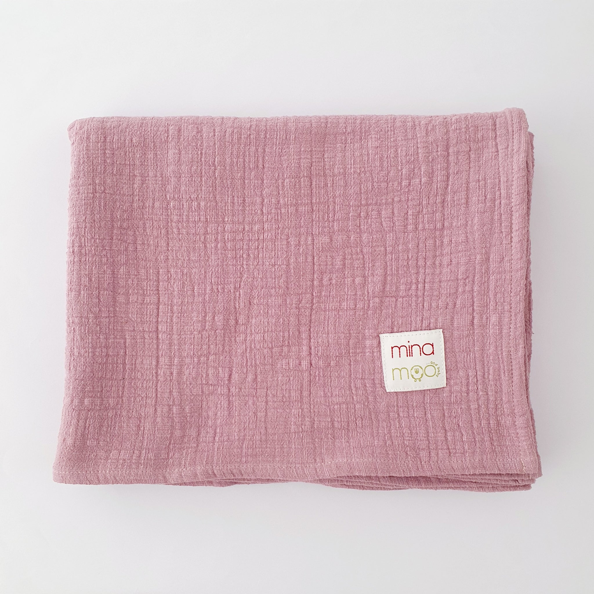 Desert Pink Muslin swaddle blanket (large)
