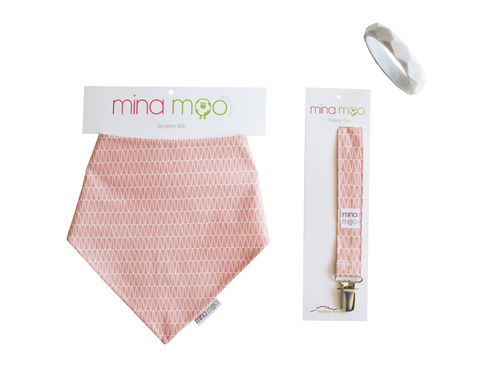 Blush pink geometric