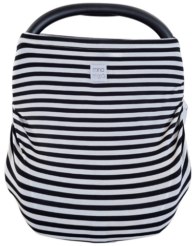 Jet stripe fitted infant car seat cover