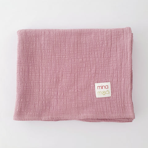 Desert Pink Muslin swaddle blanket (large)