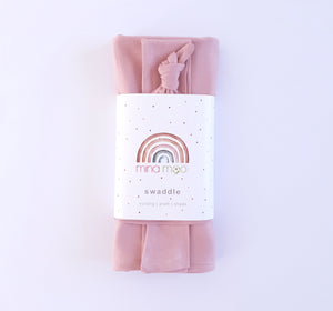 Rose pink swaddle set