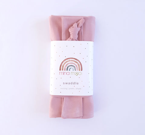 Rose pink swaddle set