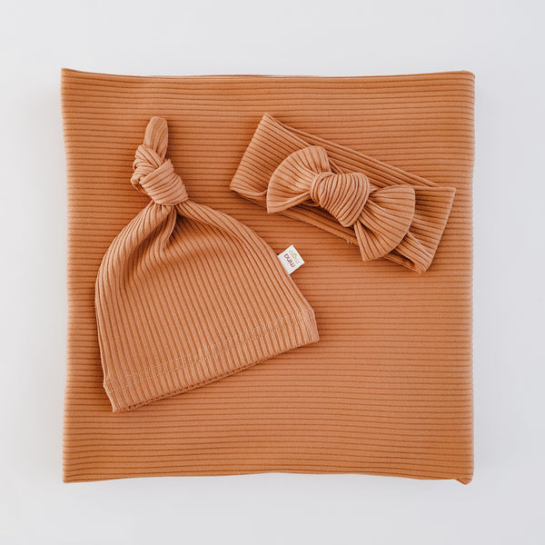 Cinnamon rib swaddle set