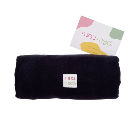 Jet black baby wrap carrier