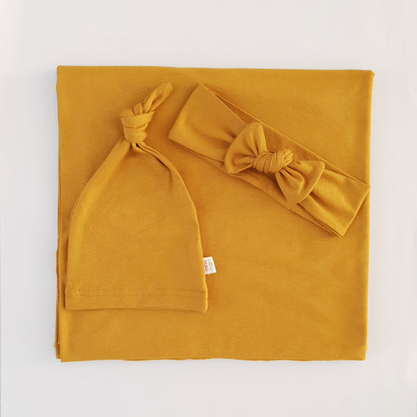 Mustard swaddle set