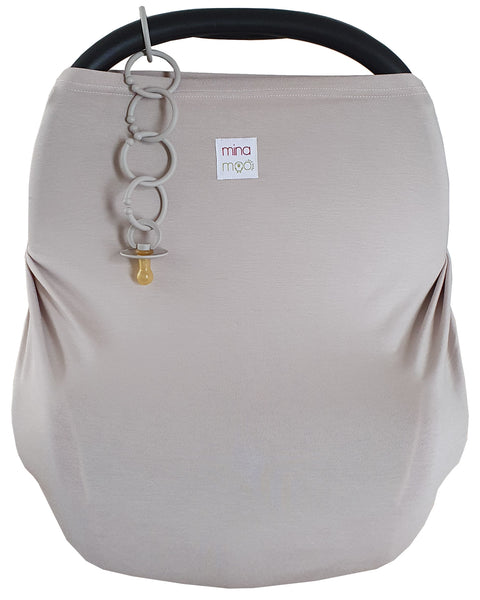 Stone fitted infant car seat cover