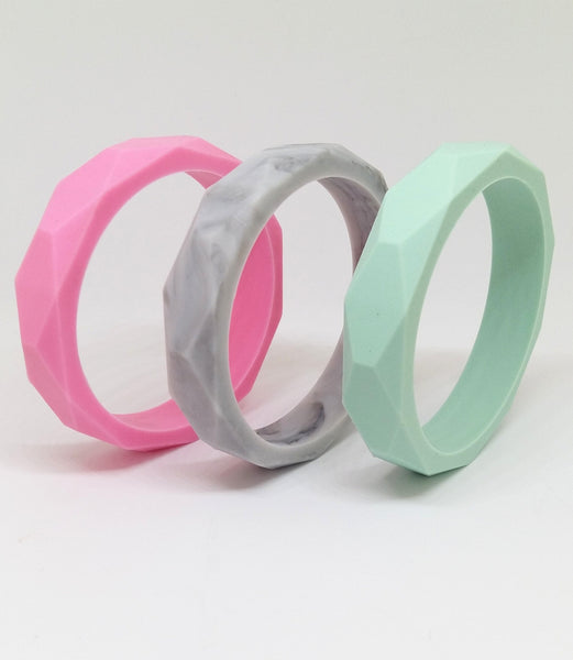Marble geo teether