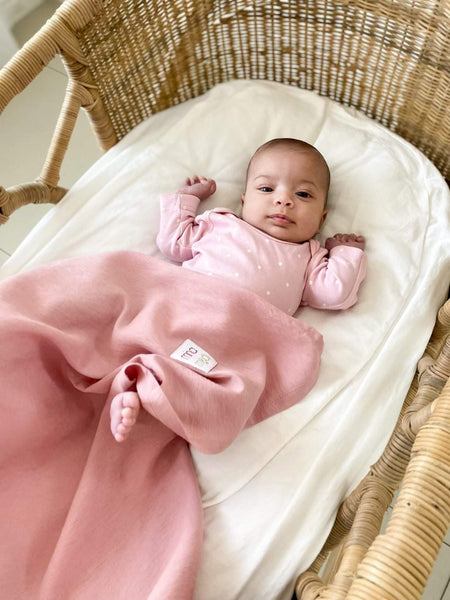 Dusty pink linen blankie