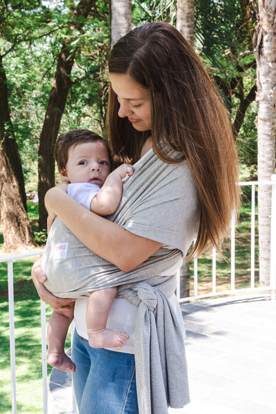 Jet black baby wrap carrier
