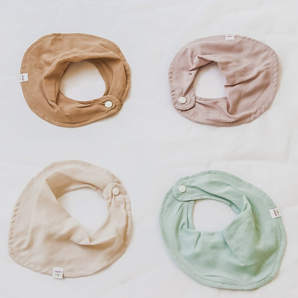 Sage muslin dribble bib